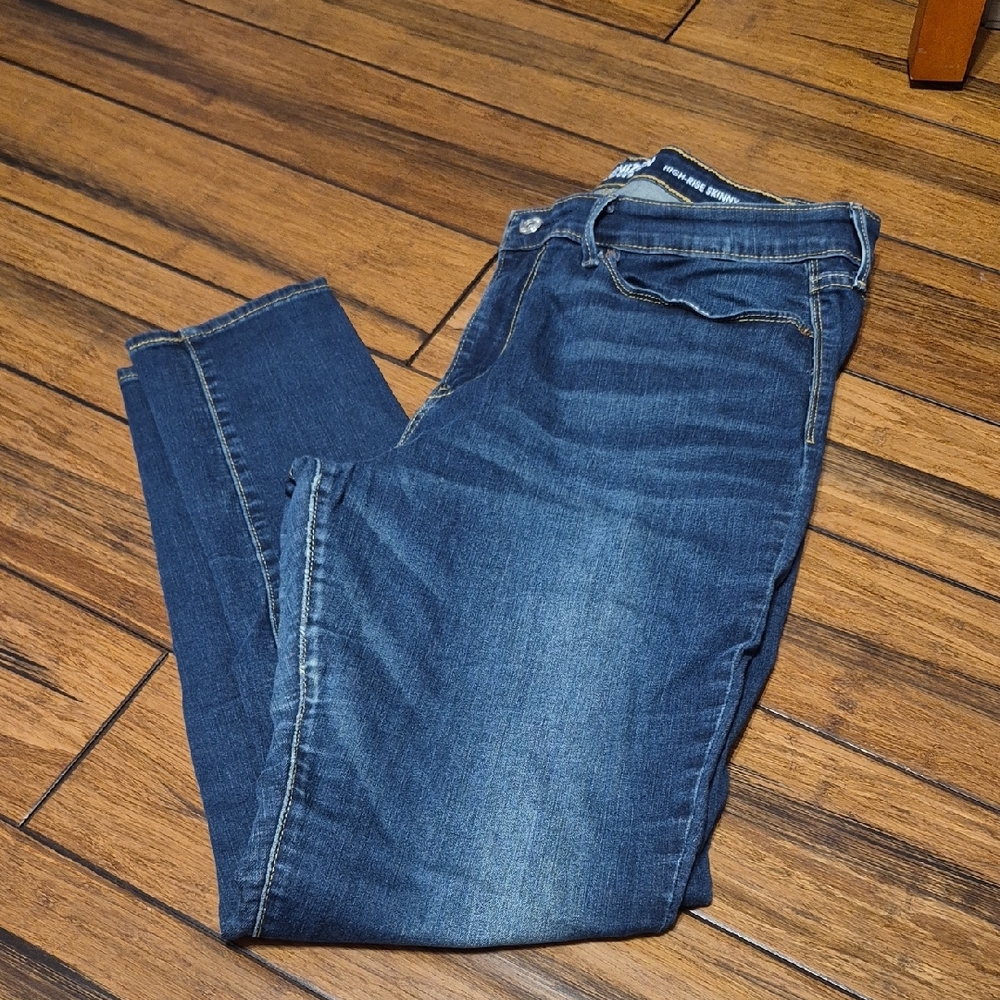DENIZEN FROM LEVI'S Classic Women's Dark Blue Stretch High Rise Skinny Jeans